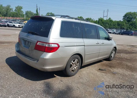 2007 Honda Odyssey Ex из США, поврежденный, VIN 5FNRL38487B455584